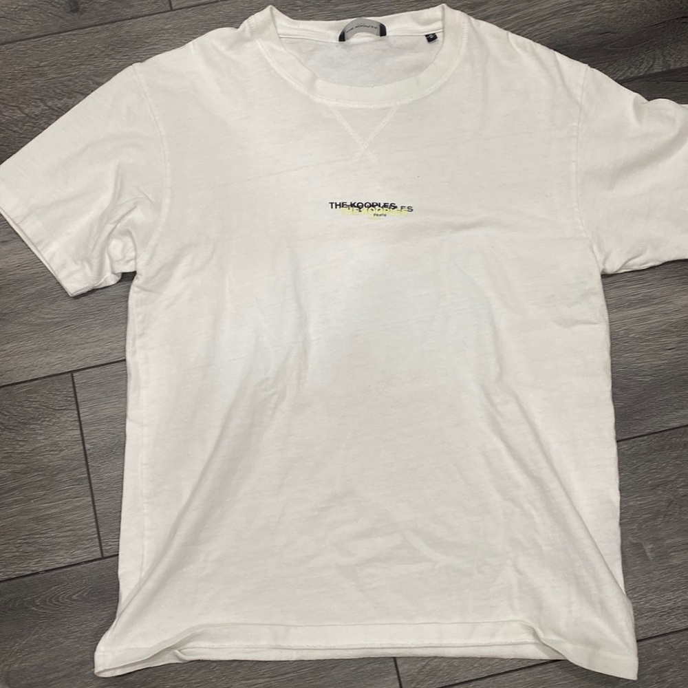 Mens The Kooples t shirt in white.